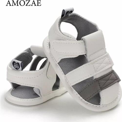 Summer Baby Shoes Newborn Infant Baby Girl Shoes Boy Kids Crib Shoes Soft Sole Solid Hook Causal Anti Slip First Walkers 0-18M