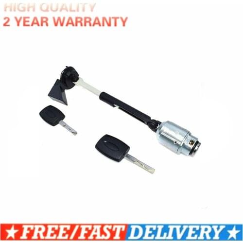 Metal front hood with 2 keys hood release lock assembly repair kit latch 2004-2012 1355231 1355231 movable key for Ford Focus MK