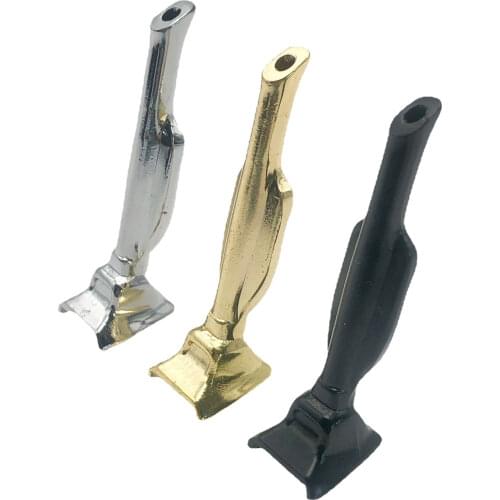 New Metal Snuff Bottle 57MM A Tube Sniffer Metal Pipe Metal Tube Vacuum Bullet Rocket Sniffer Portable Gold Metal Small Pipe