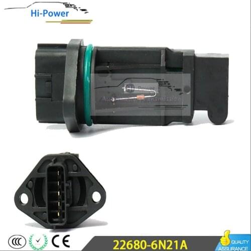 New 22680-6N210 22680-6N21A Mass Air Flow Sensor Meter for NISSAN Almera Primera 0280218096 0280218097 0280218025 22680-7J500