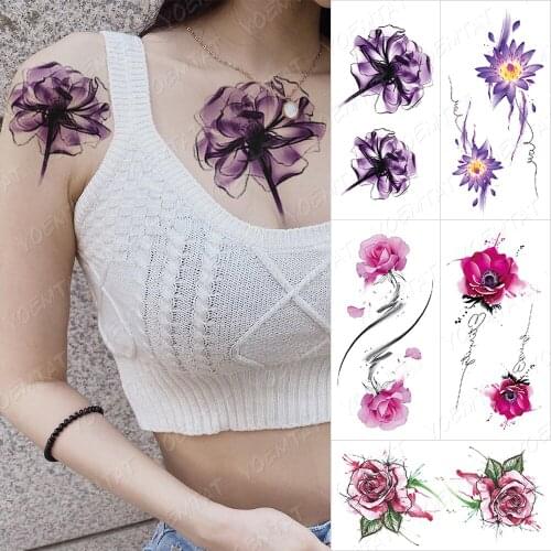 Waterproof Temporary Tattoo Sticker Indian Eagle Forest Flash Tattoos Feather Dream Catcher Body Art Arm Fake Tatoo Women Men