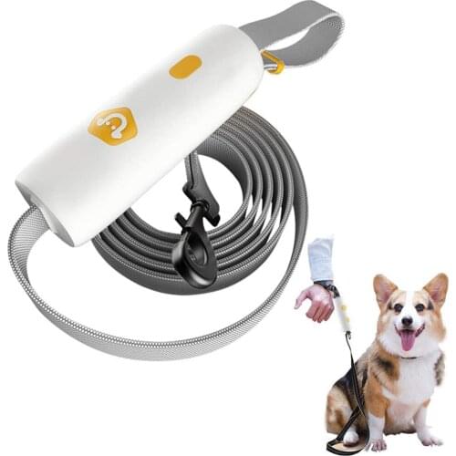 Hands Free Dog Leash with Handle and Retractable Leash 6FT Release Hands, Easy Tie and Anti-Lost Pet