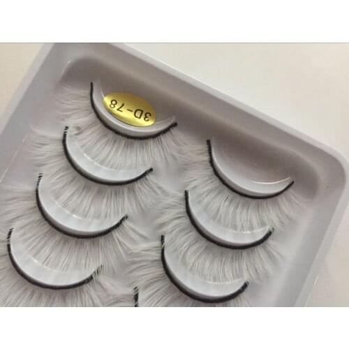 2021 New 10 pairs color false eyelashes fake lashes long makeup 3d mink lashes extension eyelash mink eyelashes for beauty