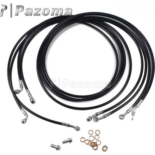 Motorbike Brake Clutch Cable line Kit For Harley Touring Electra Glide Road Street Glide Road King 2014-2017 w/10"-12" Handlebar
