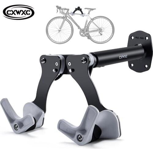 Bicycle wall mount adjustable fixed rack storage rack mountain bike road bike indoor parking rack heavy wall hook display rack