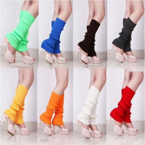 High Quality Leg Warmers Knitted Foot High Boot Stockings Cuffs Warmer Women Autumn Winter Leg Warmer Socks Harajuku