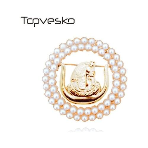 10pcs Order of the eastern star Pearl Lapel Pin Shrine Mason Products T30 Daughters of Isis DOI Daughter OES Sister Brooch