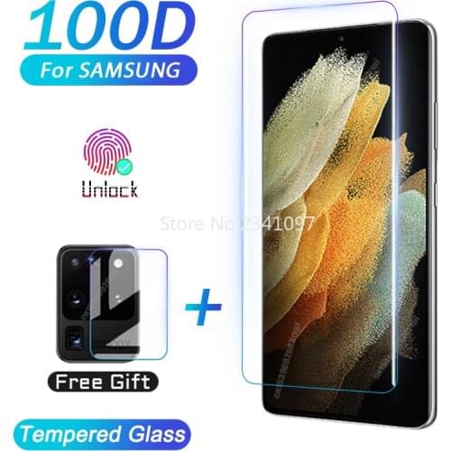 Tempered Glass For Samsung Galaxy Note20 Ultra S10 E S9 S8 S20 S21 Plus Screen Protector Note 20 S 21 10 9 8 S10E S 20 5G Film