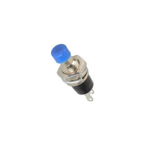 10PCS Blue Lockless ON/OFF Push button Switch Press the reset switch PBS-110 CK