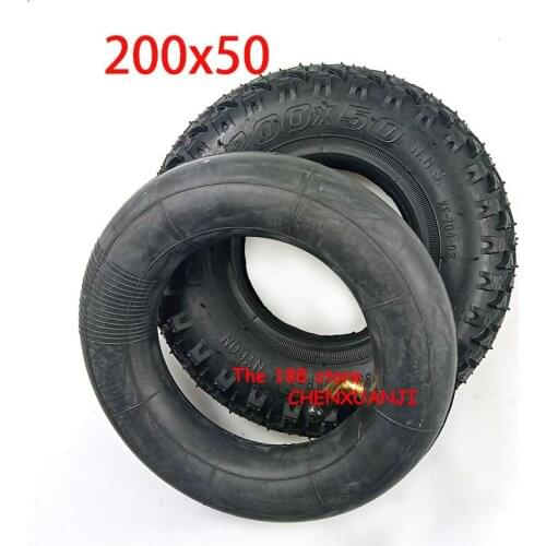 200x50 Tire and Tube Pneumatic Wheel Off-Road Tires for Electric Scooter,Electric Gas Scooter,Mountain Scooter and Wheelchair