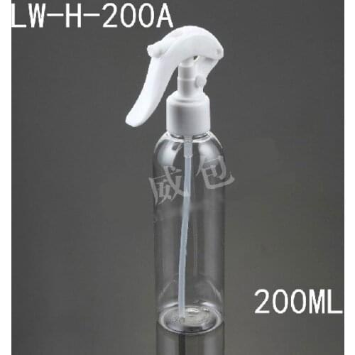 300pcs/lot 200ml Hand Clasp Plastic, Transparent Bottle, Sprayer Bottle LW-H-200A