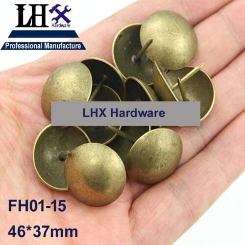 5Pcs Brozen Nail for Jewelry Box Cabinet Furniture 46*37mm DIY Family Hardware Thumbtack