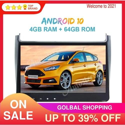 Android 10.0 4G+64G PX6 Car Radio GPS Navigation Unit for Volkswagen Polo 2015 Auto Stereo Radio Tape Recorder Multimedia Player