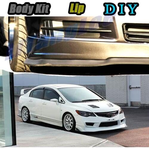 Car Bumper Lip Front Spoiler Skirt Deflector For Acura CSX 2005~2011 Tune Car Modification Modified Body Kit Lips