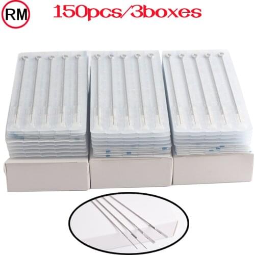 150pcs RM Tattoo Needles Curved Round Magnum Sterile Disposable Tattoo Needles Tatu Supply For Tattoo Rorary Machine Tatoo Gun