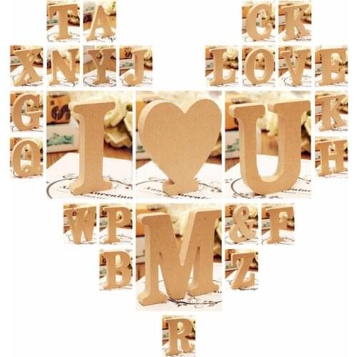 A-Z Wooden 26 Letter Wedding Decoration Background Gift Birthday Party Party Decoration Supplies Hen Party Bachelor Party-C