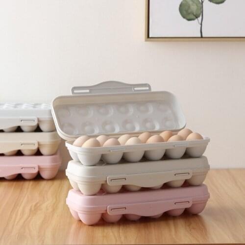 Hot Selling Egg Tray Holder Egg Storage Boxs Refrigerator Crisper Storage Container Perfect For Home Kitchen Storage Box JU32525