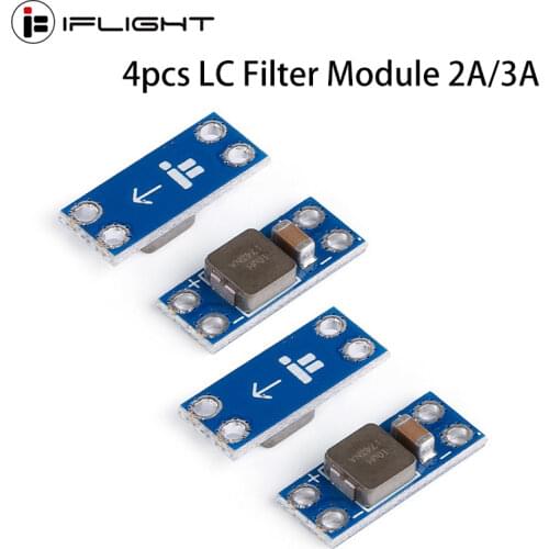 4pcs LC Filter Module 2A 3A 5-30V Built-in Reverse Polarity Protection Reduce the effect of radiated interference for FPV Drone