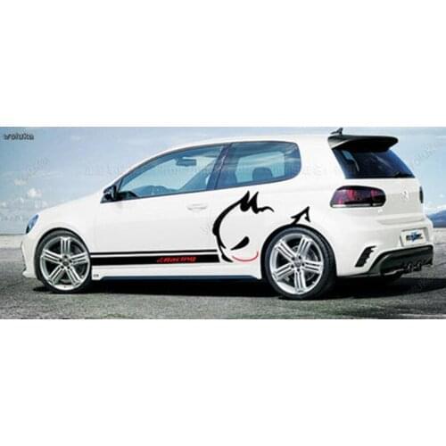 The whole body stickers evil rabbit car stickers personalized car decoration to hide scratch CD50 Q04