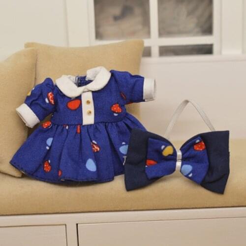 Obitsu11 GSC clay 1/12 BJD Molly Baby clothes Ob11 baby Mushroom dress doll clothes skirt Doll accessories