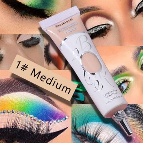 White Dark Eye Shadow Base Cream Eye Concealer Easy to Color Base Makeup 24 Hours Makeup Waterproof Matte Eyeshadow Primer