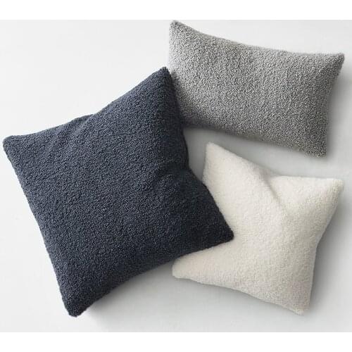 Plush Cushion Cover Cozy Faux Fur Teddy Pillow Cover For Sofa Living Room 18x18 Decorative Pillows Nordic Home Decor Pillowcase