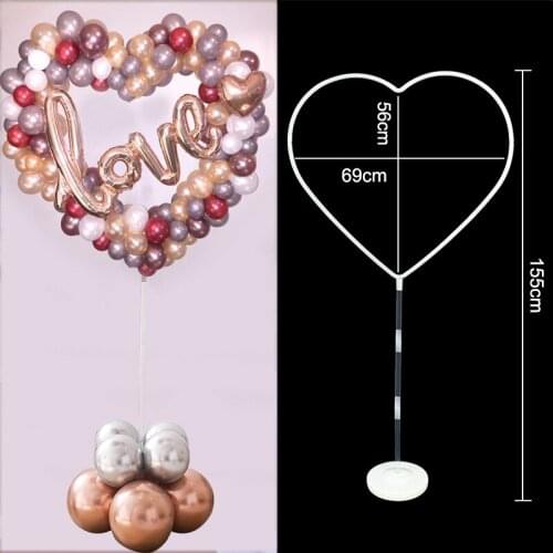 Heart Balloon Stand Ballon Arch Wedding Birthday Baby Shower Engagement Decoration Valentines Day Decorations