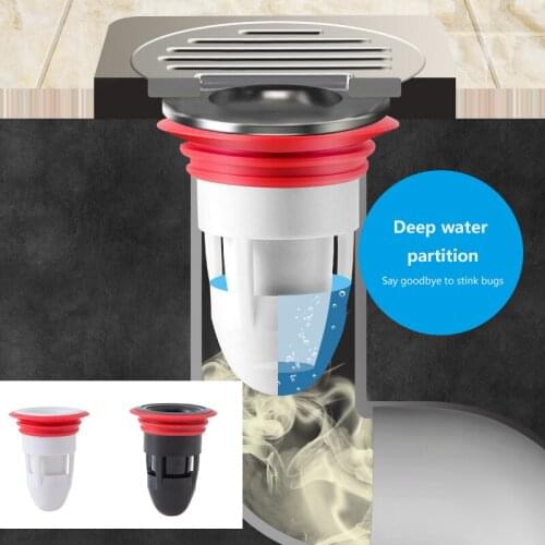 Bath Shower Floor Silicone Strainer Cover Plug Trap Siphon Sink Bathroom Water Drain Filter Insect Prevention Kitchen Accessries