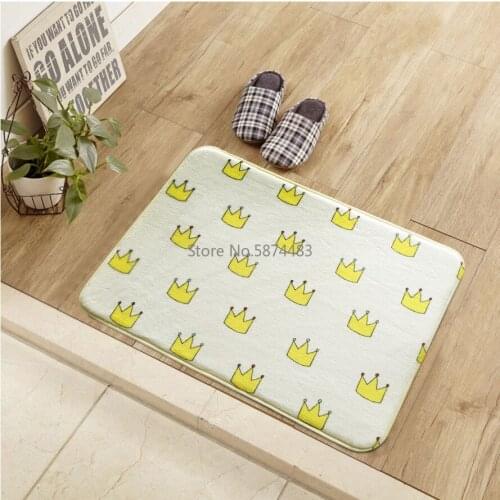 Creative and Simple Crown Floor Mats Entrance Hall Floor Mats Carpet Japanese Carpet Floor Mats
