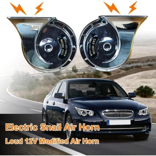 110dB Unique Modified Air Horn Replacement 12V Snail Horn Waterproof for Car Trucks