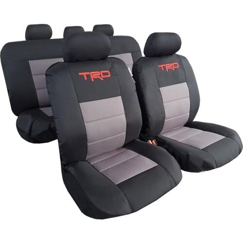 Universal Canvas Seat Covers, Waterproof Black Gray Hot Sale Automotive Accessories For TACOMA RAV4 4Runner, Airbag Safe