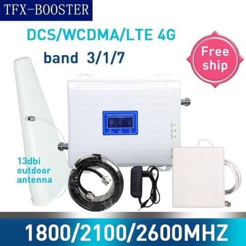 TFX-BOOSTER 13dbi log External antenna 1800/2100/2600MHZ Cell Phone Signal Booster 2G 3G 4G LTE 2600 Repeater Cell Phone Booster