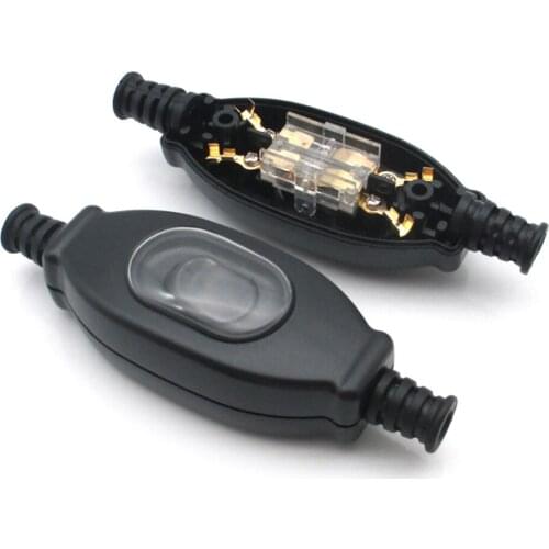 1PCS 3A 250V Waterproof Round Wire Copper Contact Double Cut Switch Dust Switch
