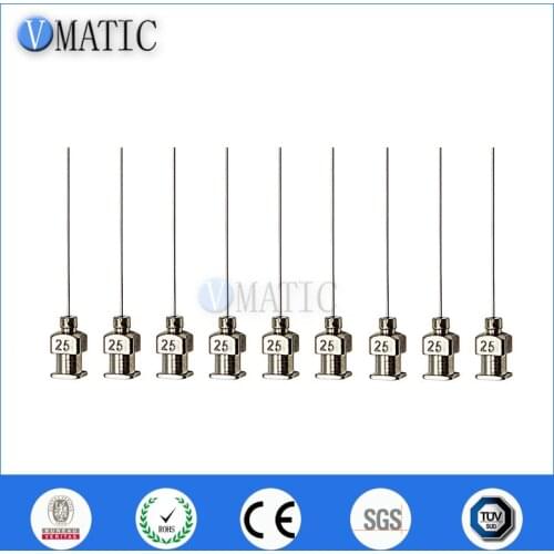 High Quality 12Pcs 1 Inch Tip Length 25G Blunt Stainless Steel Glue Dispensing Needles Syringe Needle Glue Dispensing Tips