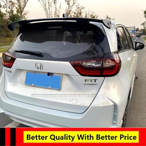 UBUYUWANT For Honda Jazz Fit 2020 High Quality ABS Material Car Wing Primer Color Rear Spoiler