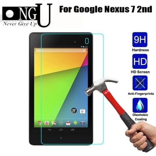 Screen Protector For Google Nexus 7 1st 2nd 2 Gen I II One Two 2012 2013 7" Nexus7 Tablet Tempered Glass Guard 2.5D 9H Glass