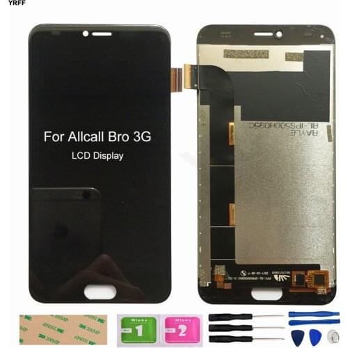 For AllCall Bro 3G lcd Display Touch Screen Digitizer Assembly Repair Parts Panel Sensor Free Shipping