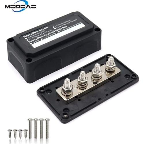 New Heavy Duty Bus Bar Power Distribution Box Terminal Power Block Boating Fishing Battery Switches Busbars 12v 24v Max 300 amp