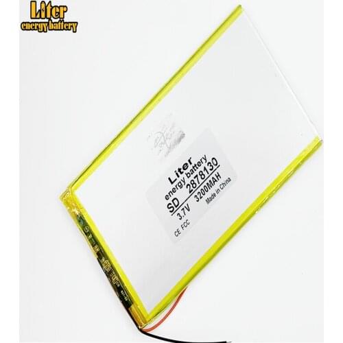 2878130 3.7V 3200mAH (polymer lithium ion battery) Li-ion battery for tablet pc 7 inch 8 inch 9inch