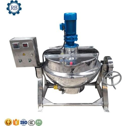 50-600L Sauce Cooking Mixer Sugar Candy Paste Boiling Cooker Fruit Jam Paste Making Cooking Machine/Gas Food Jacketed Kettle