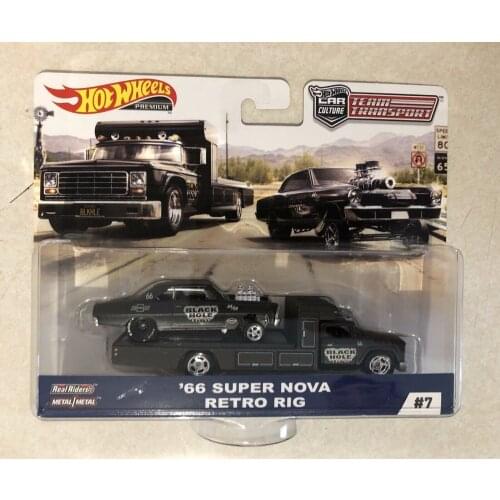 Hot Wheels Car 66 SUPER NOVA RETRO RIG Car Culture Team Transport Real Riders Collector Edition Metal Diecast Model Car Toys