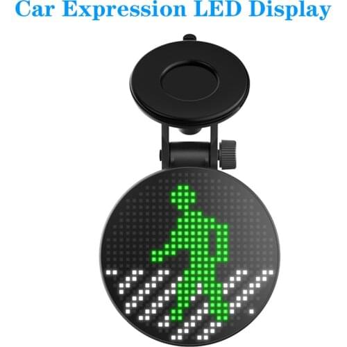 EM01 Car Auto Smart Siri APP Control Bluetooth 5.0 Sign Expression Emotion RGB LED Display Lamp Light Board Fit For IOS Android