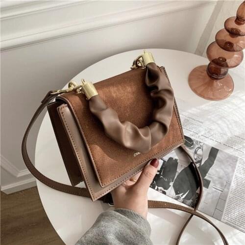 Burminsa Korean Style Small Women Handbags Trapezoidal Design Female Shoulder Bags High Quality PU Crossbody Bags Autumn 2020