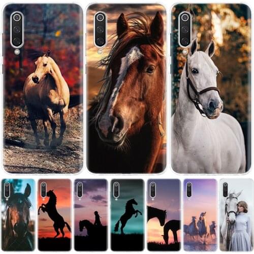 Horse Animal cute Phone Case for Xiaomi Redmi Note 10 9 9S 8T 8 7 8A 7 7A 6 6A 9A 9C S2 K20 K30 Pro Fashion Cover Coque