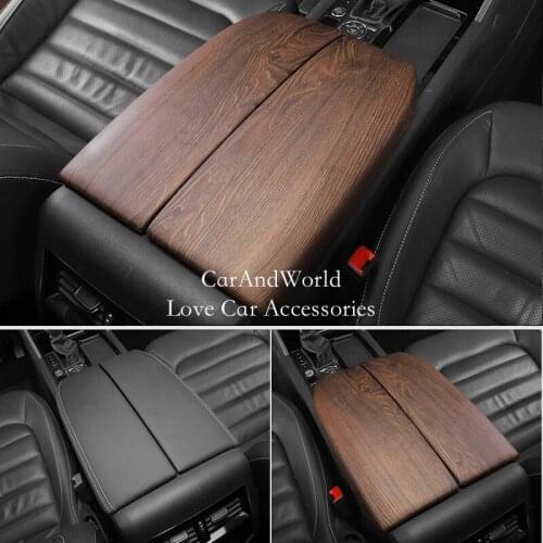 For Volkswagen VW Teramont Atlas 2017-2019 Central Armrest Storage Box Panel Cover Interior Console Frame Trims Car Accessories