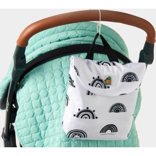Double Layer Baby Diaper Storage Bag Waterproof Portable Diaper Storage Bag Baby Multi-function Carry Bag Cosmetic Bag