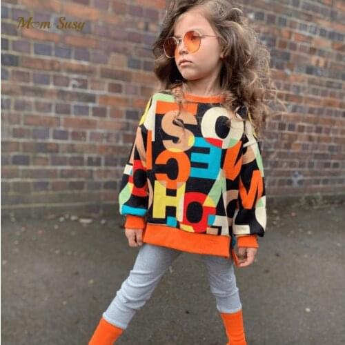 Baby Girl Boy Cotton Letter Print Hoodie+Legging 2PCS Spring Autumn Child Hoodie Pant Clothing Set Outfit Baby Clothes 3-14Y
