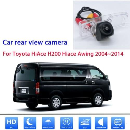 Rear view camera For Toyota HiAce H200 Hiace Awing 2004~2014 CCD Full HD Night Vision Backup license plate camera Waterproof