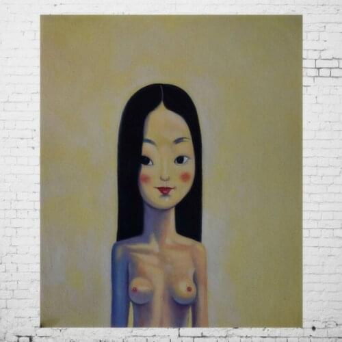 Oil Painting on Canvas Hand Painted Home Decor Modern Wall Art Picture for Living room Liu Ye Women Painting 20x24Inch E017