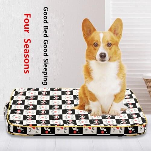 Large Dog Bed Mat Puppy Sofa Thick Orthopedic Mattress For Small Medium Large Dog Sleep Cushion Husky Labrador Bench Pet Bedding